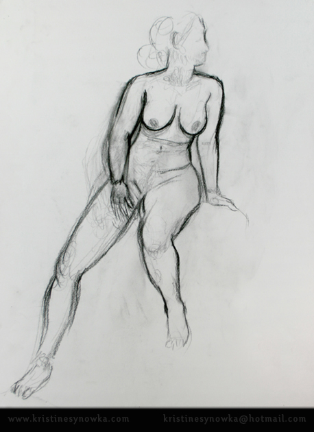 Gesture Drawing by Kristine Synowka